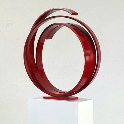 Red Orbit Sculpture by Kuno Vollet-MDB-1803663