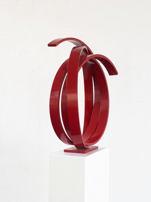 Red Orbit Sculpture by Kuno Vollet-MDB-1803663