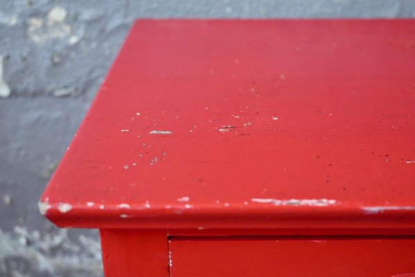 Red Patinated Dresser, 1940s-AIU-1744402