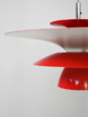 Red Pendant Lamp, 1990s-QWP-2035582