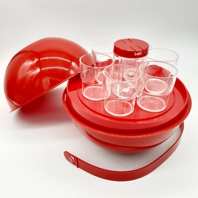 Red Picnic Set from Guzzini, 1970s, Set of 28-PCO-1789102