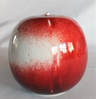 Red Porcelain Box by Xavier Duroselle, 1990s-YBU-1366817