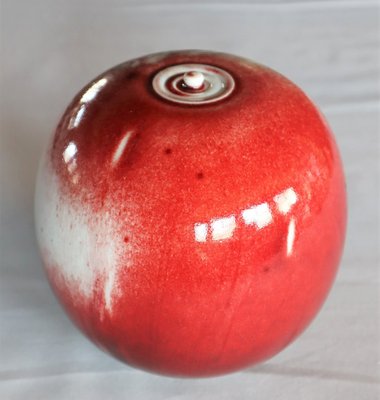 Red Porcelain Box by Xavier Duroselle, 1990s-YBU-1366817