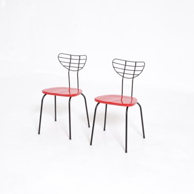 Red Radar Chairs by Willy Van Der Seas, Set of 2-VT-1021758