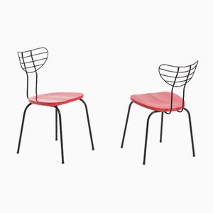 Red Radar Chairs by Willy Van Der Seas, Set of 2-VT-1021758