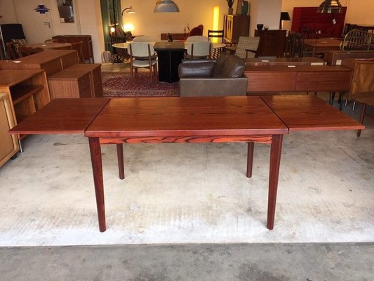 Red Stained Wood Dining Table by Henning Kjaernulf for Vejle Stéle-WSA-831313