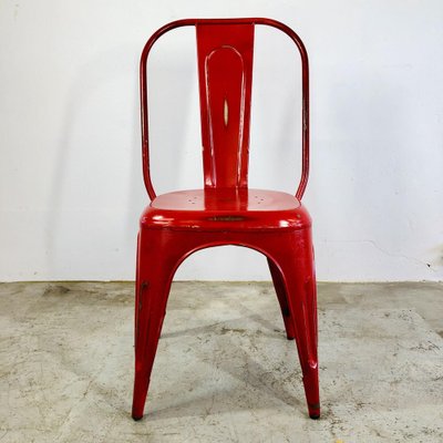 Red Steel Coffee Chairs from Tolix-LCQ-1175793