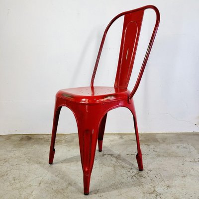 Red Steel Coffee Chairs from Tolix-LCQ-1175793