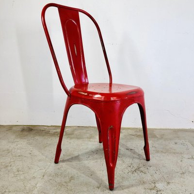 Red Steel Coffee Chairs from Tolix-LCQ-1175793