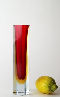 Red Vase attributed to Flavio Poli for Seguso-ESB-1368419