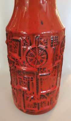 Red Vase by Bodo Mans for Bay Keramik, 1960s-QDP-824168