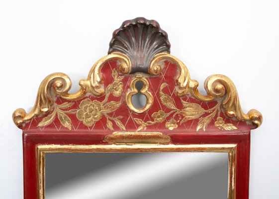 Red Wall Mirror, 1940s-GCG-912512