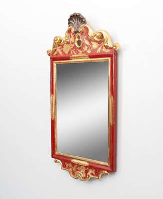 Red Wall Mirror, 1940s-GCG-912512