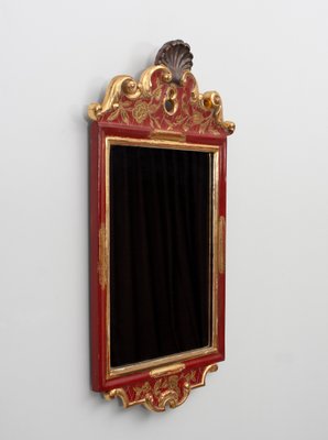 Red Wall Mirror, 1940s-GCG-912512