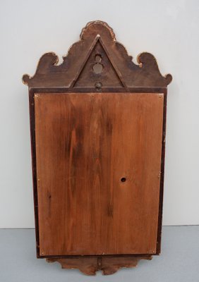 Red Wall Mirror, 1940s-GCG-912512