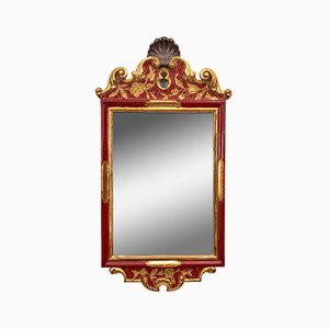 Red Wall Mirror, 1940s-GCG-912512