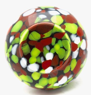 Red, White, Green Splatter Colors, Pique Fleurs Vase with Grille-MJY-1148832