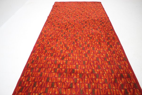 Red Wool Carpet, 1960s-TZ-848551