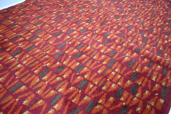 Red Wool Carpet, 1960s-TZ-848551