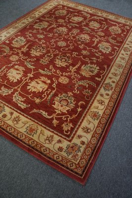 Red & Yellow Sheep Wool Rug-HPP-1746740