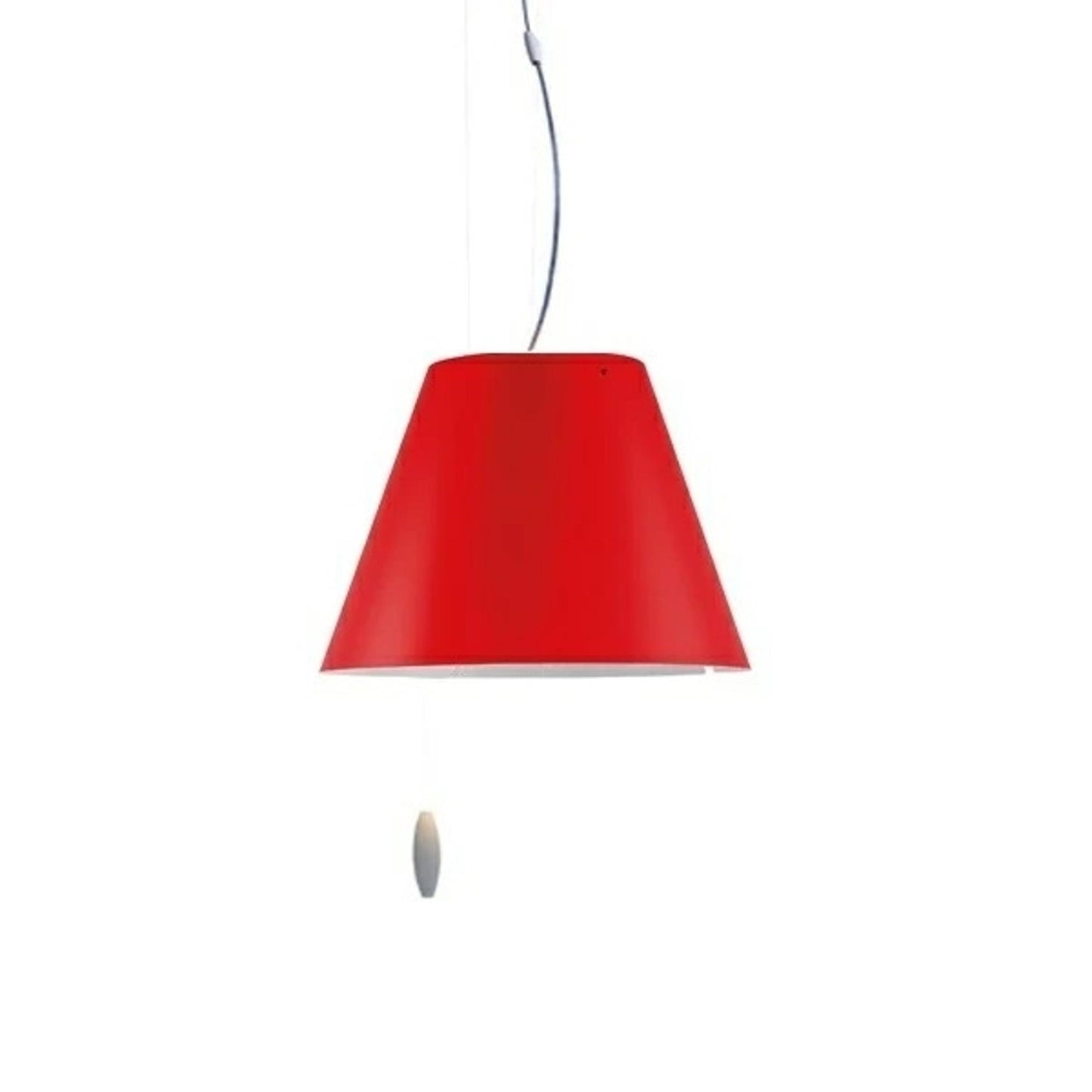 Costanzina Pendant Lamp by Luceplan #White M. Red Shade
