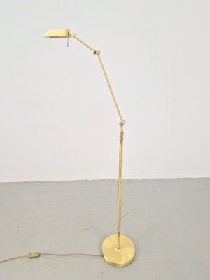 Regency Adjustable Brass Floor Lamp Reading Lamp, 1970s-AXJ-2040410