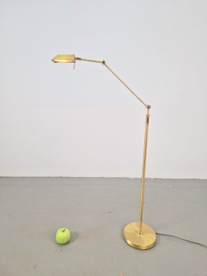 Regency Adjustable Brass Floor Lamp Reading Lamp, 1970s-AXJ-2040410