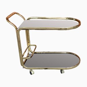 Regency Brass 2-Tier Bar Cart, 1960s-OXJ-1445134