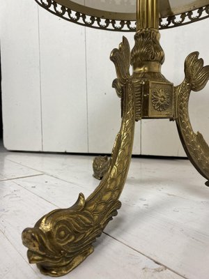 Regency Brass Koi Fish Table, 1970s-WZZ-833360