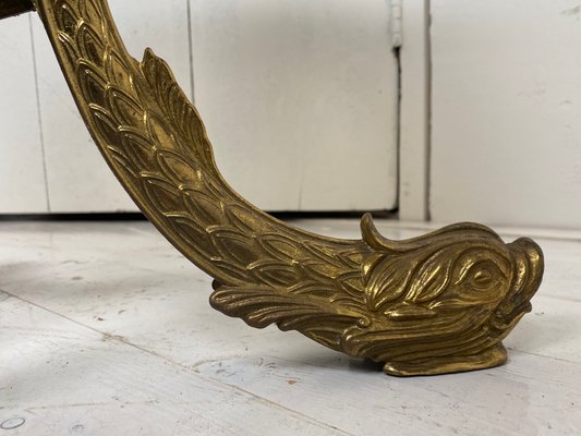 Regency Brass Koi Fish Table, 1970s-WZZ-833360