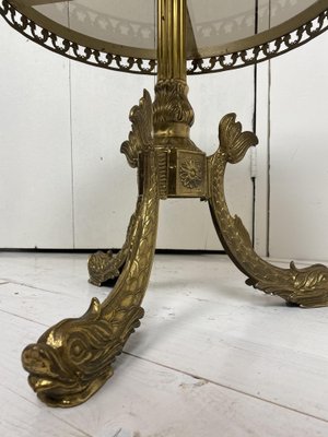 Regency Brass Koi Fish Table, 1970s-WZZ-833360