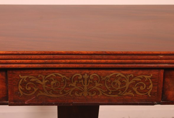 Regency Console or Game Table in Mahogany-HPU-1762872