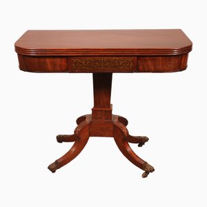 Regency Console or Game Table in Mahogany-HPU-1762872