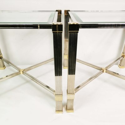 Regency French Coffee Tables by Pierre Vandel, 1980s, Set of 2-ZTG-1249051