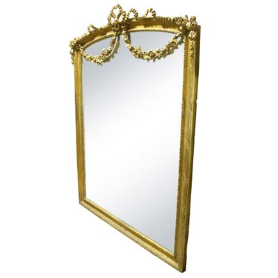 Regency Gold Foil Wood Rectangular Handcrafted Mirror, Spain, 1970s-UZ-1383183