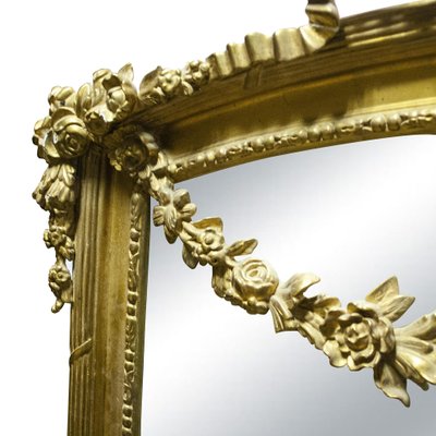 Regency Gold Foil Wood Rectangular Handcrafted Mirror, Spain, 1970s-UZ-1383183