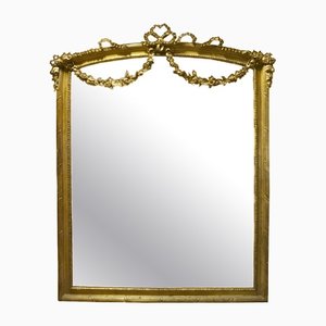 Regency Gold Foil Wood Rectangular Handcrafted Mirror, Spain, 1970s-UZ-1383183