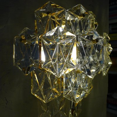 Regency Gold-Plated Wall Lights with Faceted Crystal Glass Prisms from Kinkeldey, Set of 2-VRE-691749