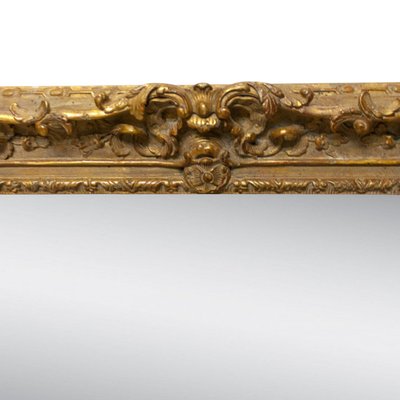 Regency Rectangular Handcrafted Gold Foil Wood Mirror, Spain, 1970-UZ-1278343