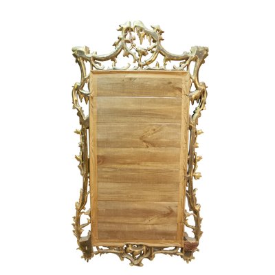 Regency Rectangular Handcrafted Gold Foil Wood Mirror, Spain, 1970s-UZ-1395345