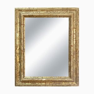 Regency Rectangular Handcrafted Gold Foil Wood Mirror, Spain, 1970s-UZ-1366432