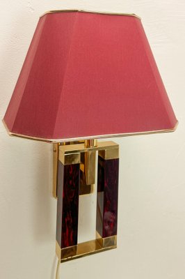 Regency Style Brass and Acrylic Wall Lamp from Herda, 1970s-WZZ-1718222