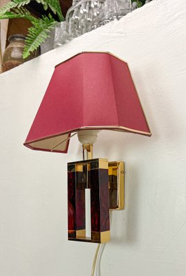 Regency Style Brass and Acrylic Wall Lamp from Herda, 1970s-WZZ-1718222