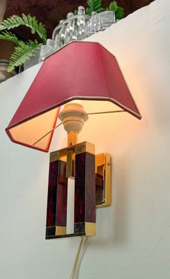 Regency Style Brass and Acrylic Wall Lamp from Herda, 1970s-WZZ-1718222