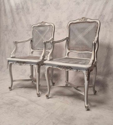 Regency Style Cane Armchairs, 19th Century, Set of 2-BSB-1737024