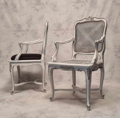 Regency Style Cane Armchairs, 19th Century, Set of 2-BSB-1737024