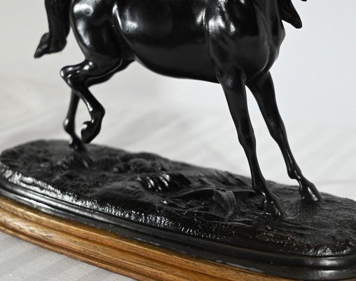 Regula Horse on Wooden Base, Early 20th Century-RVK-1800302