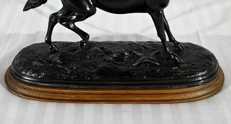 Regula Horse on Wooden Base, Early 20th Century-RVK-1800302