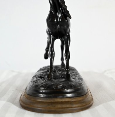 Regula Horse on Wooden Base, Early 20th Century-RVK-1800302