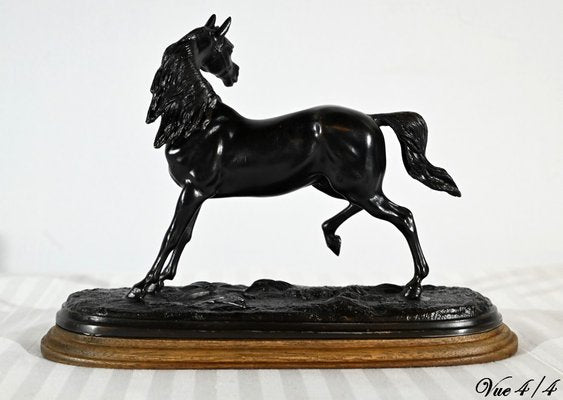 Regula Horse on Wooden Base, Early 20th Century-RVK-1800302